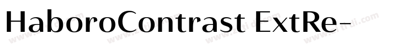 HaboroContrast ExtRe字体转换